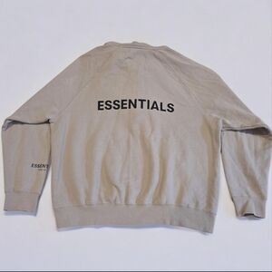 Fear Of God Essential Brown Classic Zip-Up Hoodie Size L